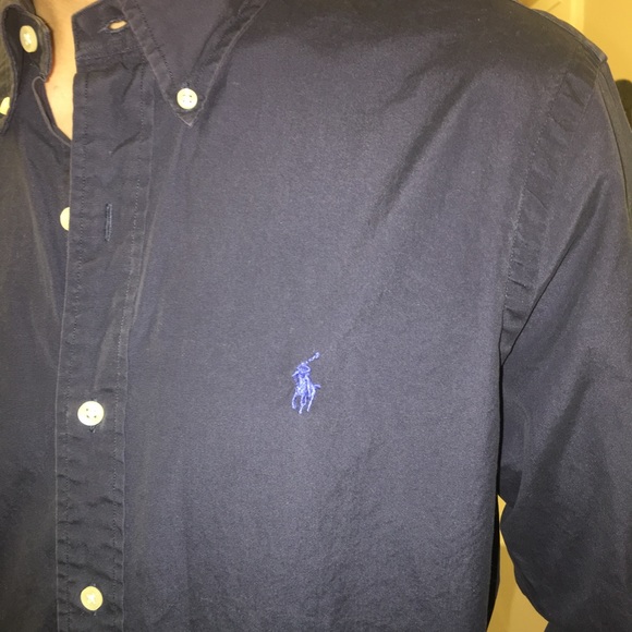 Men’s Ralph Lauren blue button down dress shirt - Picture 6 of 7